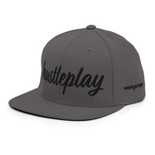 Load image into Gallery viewer, hustleplay.co Brand Classic Snapback Hat - Embroidered Black Thread - Round Crown