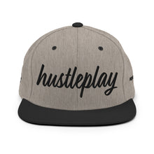 Load image into Gallery viewer, hustleplay.co Brand Classic Snapback Hat - Embroidered Black Thread - Round Crown