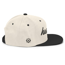 Load image into Gallery viewer, hustleplay.co Brand Classic Snapback Hat - Embroidered Black Thread - Round Crown