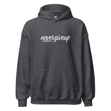 Load image into Gallery viewer, nevergiveup™ Branded Unisex Pull Over Hoodie - Embroidered White Thread
