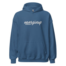 Load image into Gallery viewer, nevergiveup™ Branded Unisex Pull Over Hoodie - Embroidered White Thread