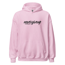 Load image into Gallery viewer, nevergiveup™ Branded Unisex Pull Over Hoodie - Embroidered Black Thread