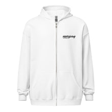 Load image into Gallery viewer, nevergiveup™ Branded Unisex Heavy Blend Zip Hoodie - Embroidered Black Thread
