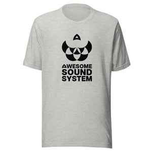 AWESOME SOUND SYSTEM BRAND LOGO Unisex Short Sleeve T-Shirt - Black Print