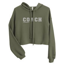Load image into Gallery viewer, COACH™ Branded Cropped Hoodie - Embroidered White Thread