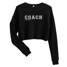Load image into Gallery viewer, COACH™ Branded Cropped Sweatshirt - Embroidered White Thread
