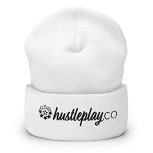 Load image into Gallery viewer, hustleplay.co Brand Logo Cuffed Beanie - Embroidered Black Thread