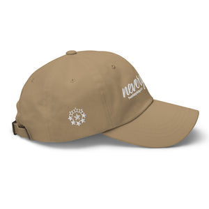 nevergiveup™ Branded Dad Hat - Embroidered White Thread