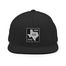 Load image into Gallery viewer, Texas Farm Road 420 Classic Snapback Hat - Embroidered Original - Round Crown
