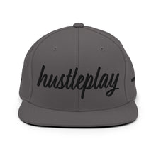 Load image into Gallery viewer, hustleplay.co Brand Classic Snapback Hat - Embroidered Black Thread - Round Crown
