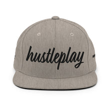 Load image into Gallery viewer, hustleplay.co Brand Classic Snapback Hat - Embroidered Black Thread - Round Crown
