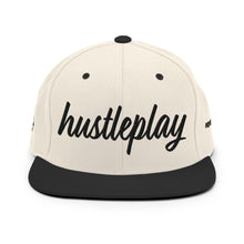 Load image into Gallery viewer, hustleplay.co Brand Classic Snapback Hat - Embroidered Black Thread - Round Crown
