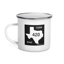 Load image into Gallery viewer, Texas Farm Road 420 Enamel Mug
