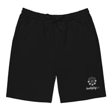 Load image into Gallery viewer, hustleplay.co Brand Logo Unisex Fleece Shorts - Embroidered White Thread
