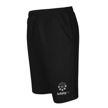 Load image into Gallery viewer, hustleplay.co Brand Logo Unisex Fleece Shorts - Embroidered White Thread

