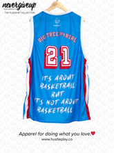 Load image into Gallery viewer, nevergiveup™ Branded Allstars Basketball Jersey - BIG TREE #4REAL 21 - JHS Rams Colorway

