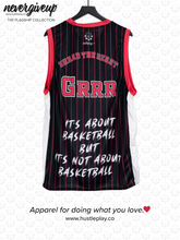 Load image into Gallery viewer, nevergiveup™ Branded Basketball Jersey - SHAAD THE BEAST GRRR - ChiTown Pin Stripes
