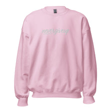 Load image into Gallery viewer, nevergiveup™ Branded Unisex Sweatshirt - Embroidered White Thread
