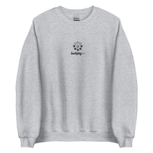 Load image into Gallery viewer, hustleplay.co Branded Logo Unisex Sweatshirt - Embroidered Black Thread
