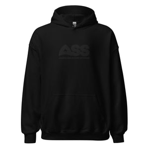 Awesome Sound System ASS Embroidered Unisex Heavy Blend Pull Over Hoodie - Black Thread