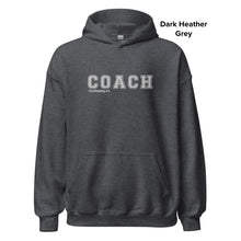 Load image into Gallery viewer, COACH™ Branded Unisex Pull Over Hoodie - Embroidered White Thread
