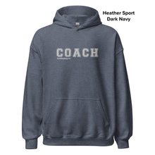 Load image into Gallery viewer, COACH™ Branded Unisex Pull Over Hoodie - Embroidered White Thread
