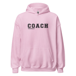 COACH™ Branded Unisex Pull Over Hoodie - Embroidered Black Thread