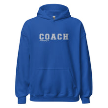 Load image into Gallery viewer, COACH™ Branded Unisex Pull Over Hoodie - Embroidered White Thread
