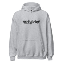 Load image into Gallery viewer, nevergiveup™ Branded Unisex Pull Over Hoodie - Embroidered Black Thread
