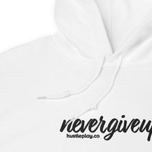 Load image into Gallery viewer, nevergiveup™ Branded Unisex Pull Over Hoodie - Embroidered Black Thread
