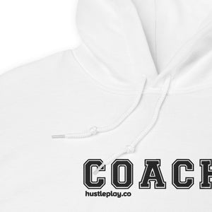 COACH™ Branded Unisex Pull Over Hoodie - Embroidered Black Thread