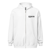 Load image into Gallery viewer, COACH™ Branded Unisex Heavy Blend Zip Hoodie - Embroidered Black Thread
