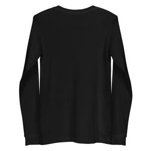 hustleplay.co Branded Unisex Long Sleeve T-Shirt - White Print