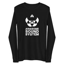 Load image into Gallery viewer, AWESOME SOUND SYSTEM BRAND LOGO Unisex Long Sleeve T-Shirt - White Print
