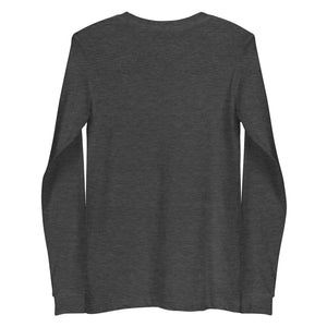 hustleplay.co Branded Unisex Long Sleeve T-Shirt - White Print