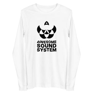 AWESOME SOUND SYSTEM BRAND LOGO Unisex Long Sleeve T-Shirt - Black Print