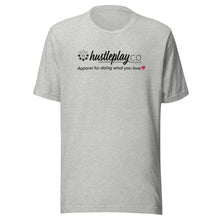 Load image into Gallery viewer, hustleplay.co Branded Unisex Short Sleeve T-Shirt - Black Print
