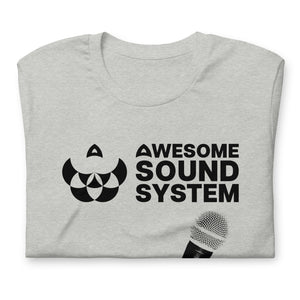 AWESOME SOUND SYSTEM A Voice Strong and True Unisex Short Sleeve T-Shirt - Black Print