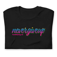 Load image into Gallery viewer, nevergiveup™ Branded Unisex Short Sleeve T-Shirt - Neon Milky Way
