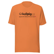 Load image into Gallery viewer, hustleplay.co Branded Unisex Short Sleeve T-Shirt - Black Print
