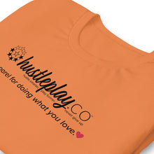Load image into Gallery viewer, hustleplay.co Branded Unisex Short Sleeve T-Shirt - Black Print

