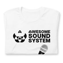 Load image into Gallery viewer, AWESOME SOUND SYSTEM A Voice Strong and True Unisex Short Sleeve T-Shirt - Black Print
