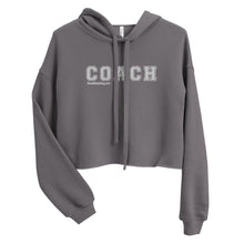 Load image into Gallery viewer, COACH™ Branded Cropped Hoodie - Embroidered White Thread
