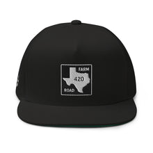 Load image into Gallery viewer, Texas Farm Road 420 Flat Bill Snapback Hat - Embroidered Original - Tapered Crown
