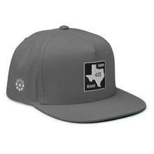 Load image into Gallery viewer, Texas Farm Road 420 Flat Bill Snapback Hat - Embroidered Original - Tapered Crown
